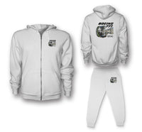 Thumbnail for Boeing 777 & GE90 Engine Designed Zipped Hoodies & Sweatpants Set