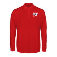 Thumbnail for Amazing Boeing 737 Designed Long Sleeve Polo T-Shirts