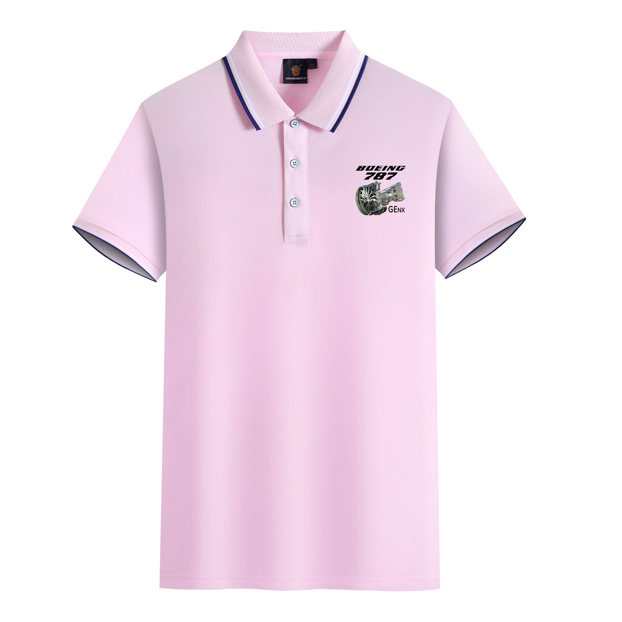 Boeing 787 & GENX Engine Designed Stylish Polo T-Shirts