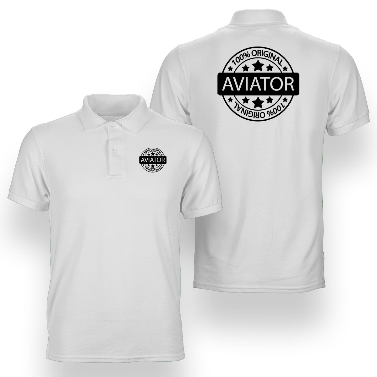 100 Original Aviator Designed Double Side Polo T-Shirts