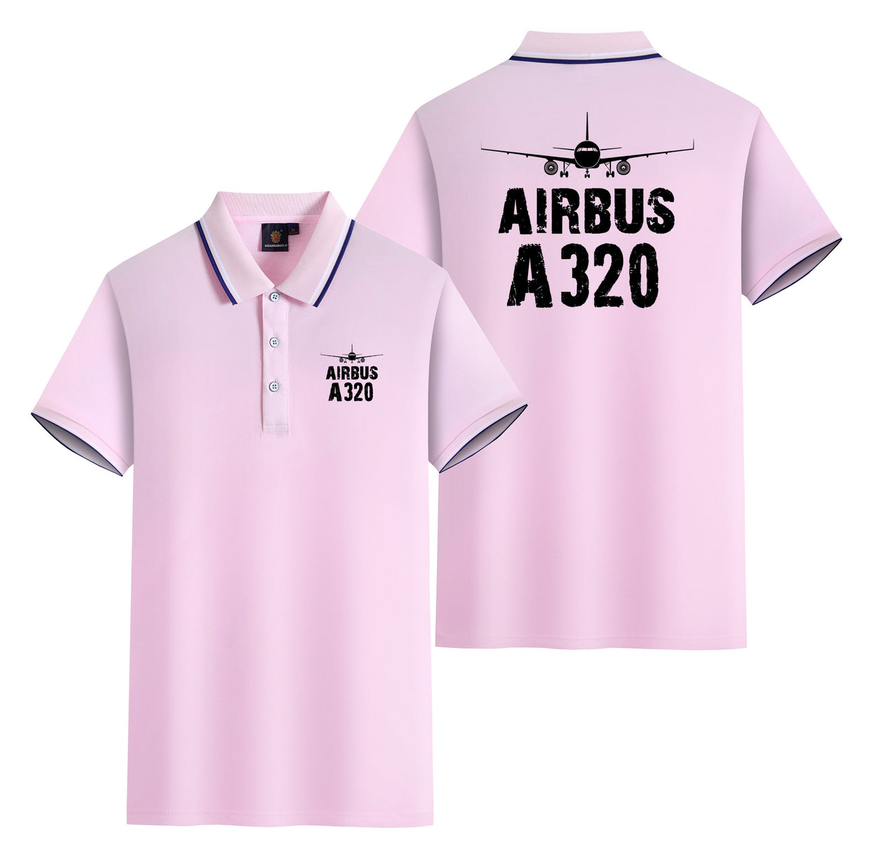 Airbus A320 & Plane Designed Stylish Polo T-Shirts (Double-Side)
