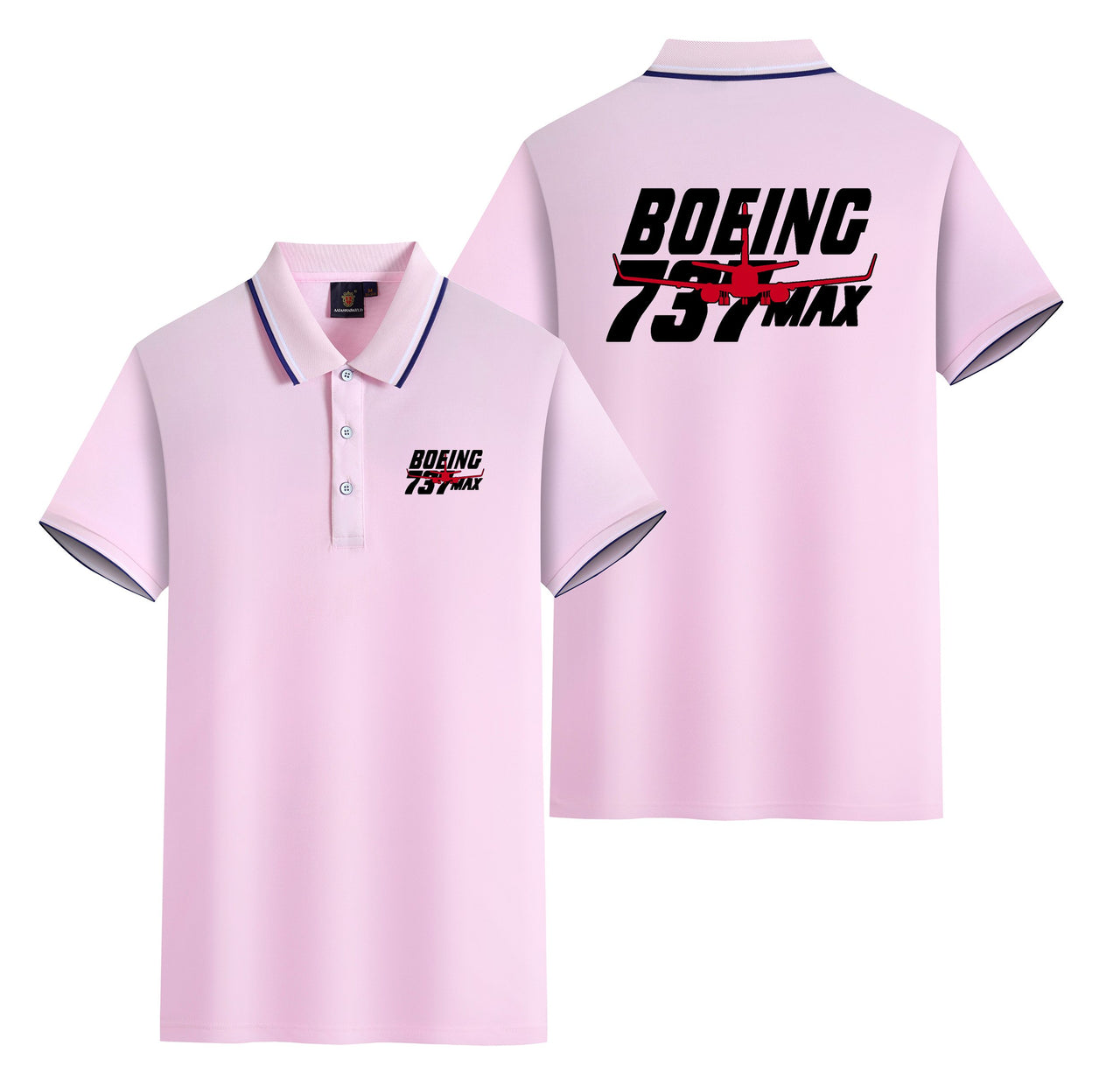 Amazing 737 Max Designed Stylish Polo T-Shirts (Double-Side)