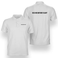 Thumbnail for KISS ME BEFORE FLIGHT Designed Double Side Polo T-Shirts