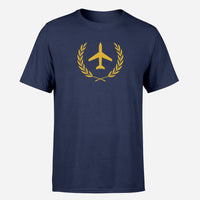 Thumbnail for Leaf & Airplane Design Super Quality T-Shirts