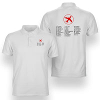 Thumbnail for Aviation Alphabet 2 Designed Double Side Polo T-Shirts