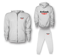 Thumbnail for Avgeek Designed Zipped Hoodies & Sweatpants Set