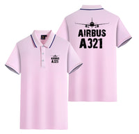 Thumbnail for Airbus A321 & Plane Designed Stylish Polo T-Shirts (Double-Side)