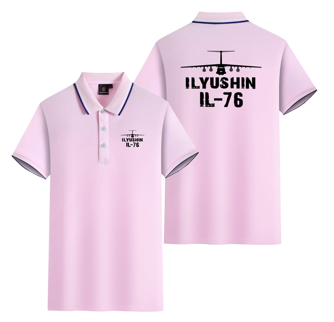 ILyushin IL-76 & Plane Designed Stylish Polo T-Shirts (Double-Side)