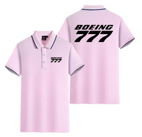 Thumbnail for Boeing 777 & Text Designed Stylish Polo T-Shirts (Double-Side)