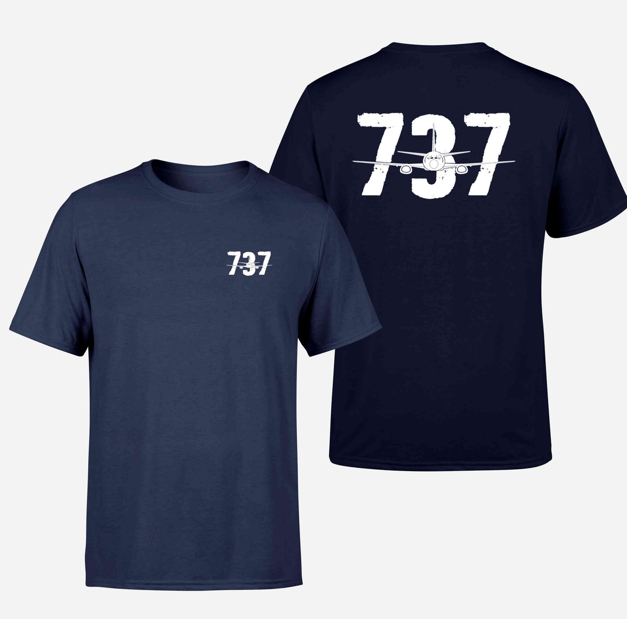 Boeing 737 Designed Designed Double-Side T-Shirts