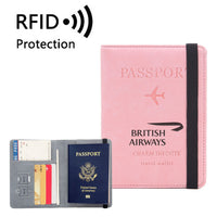 Thumbnail for British Airways Airlines Designed Passport Cover Travel Wallet Passport Holder