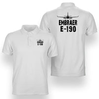 Thumbnail for Embraer E-190 & Plane Designed Double Side Polo T-Shirts