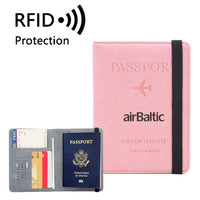 Thumbnail for Airbaltic Airlines Designed Passport Cover Travel Wallet Passport Holder