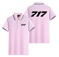 Thumbnail for 717 Flat Text Designed Stylish Polo T-Shirts (Double-Side)