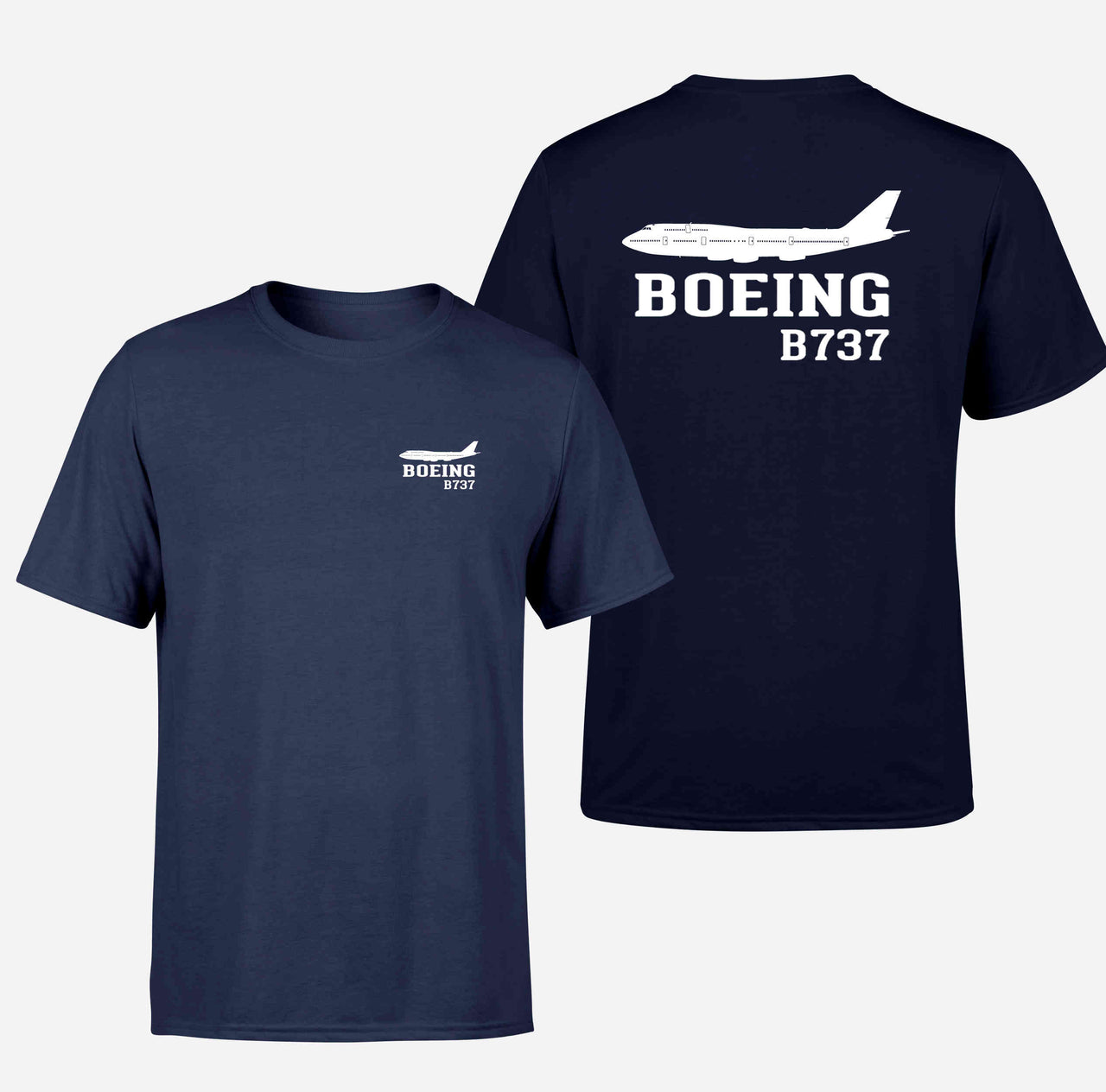 Boeing 737 Printed Designed Double-Side T-Shirts