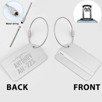 Thumbnail for Antonov AN-225 & Plane Designed Fashion Metal Luggage Tags