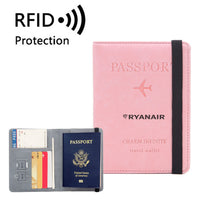 Thumbnail for Ryanair Airlines Designed Passport Cover Travel Wallet Passport Holder
