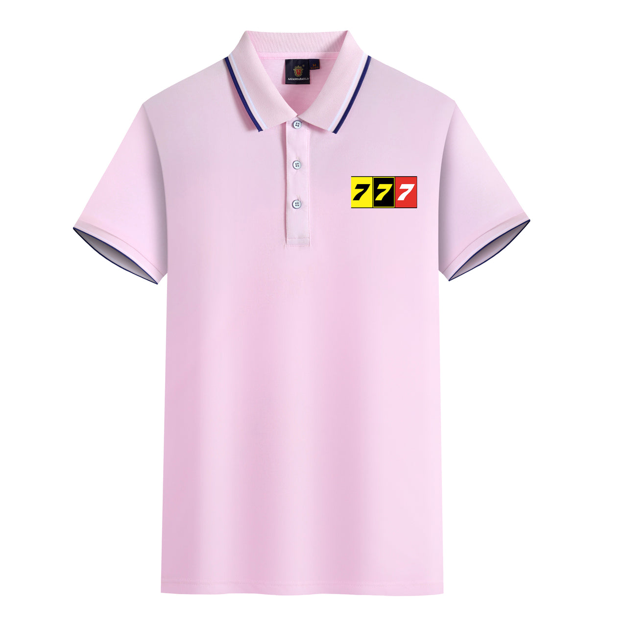 Flat Colourful 777 Designed Stylish Polo T-Shirts