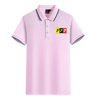 Thumbnail for Flat Colourful 777 Designed Stylish Polo T-Shirts