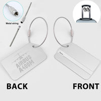 Thumbnail for Airbus A400M & Plane Designed Fashion Metal Luggage Tags