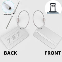 Thumbnail for Flat Colourful 757 Designed Fashion Metal Luggage Tags