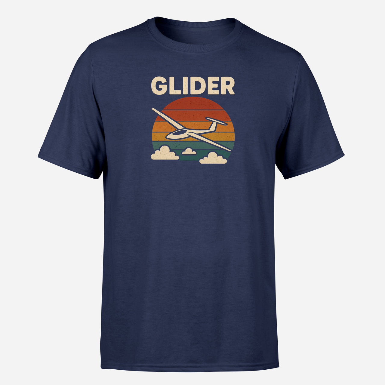 Retro I Love Gliding Design Super Quality T-Shirts