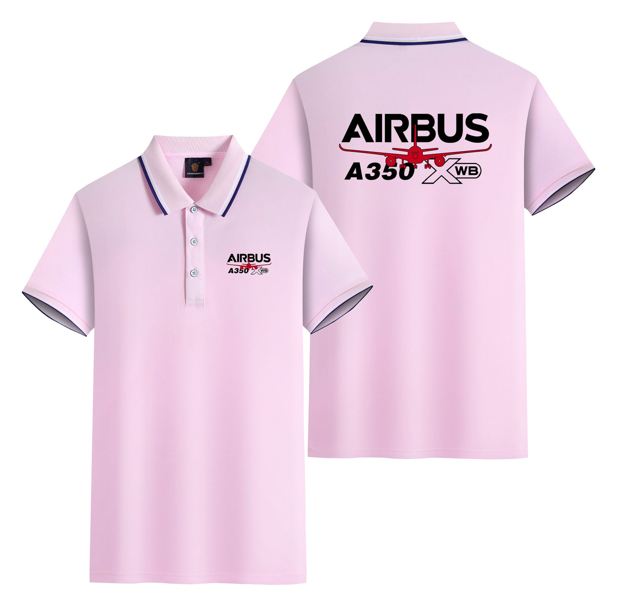 Amazing Airbus A350 XWB Designed Stylish Polo T-Shirts (Double-Side)