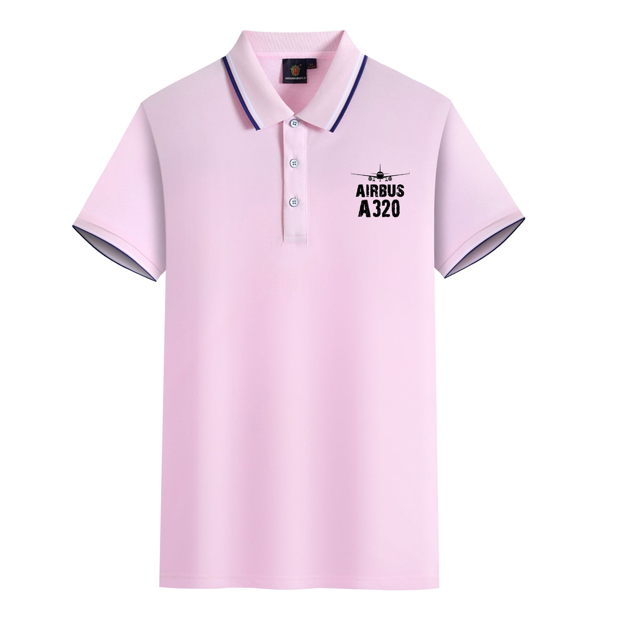 Airbus A320 & Plane Designed Stylish Polo T-Shirts