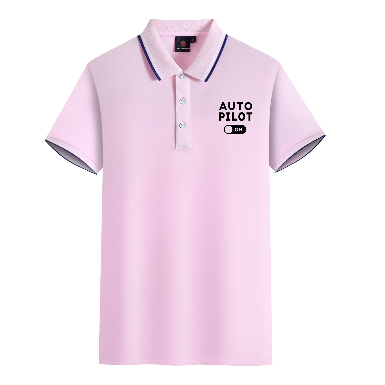 Auto Pilot ON Designed Stylish Polo T-Shirts