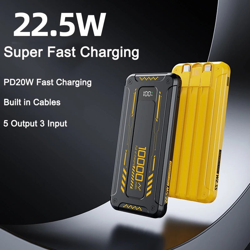20000mAh PD22.5W Power Bank: Super Fast Charging (With Cable)