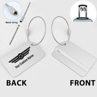 Thumbnail for Custom Name (Badge 6) Designed Fashion Metal Luggage Tags