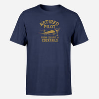 Thumbnail for Retired Pilot & Coctails Design Super Quality T-Shirts