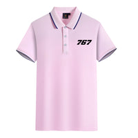 Thumbnail for 767 Flat Text Designed Stylish Polo T-Shirts