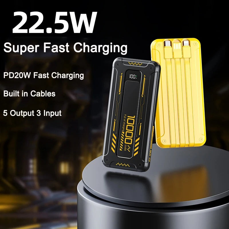 20000mAh PD22.5W Power Bank: Super Fast Charging (With Cable)