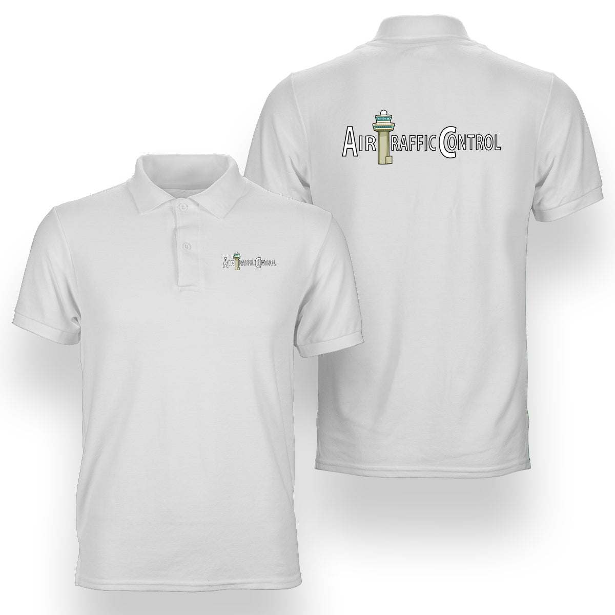 Air Traffic Control Designed Double Side Polo T-Shirts