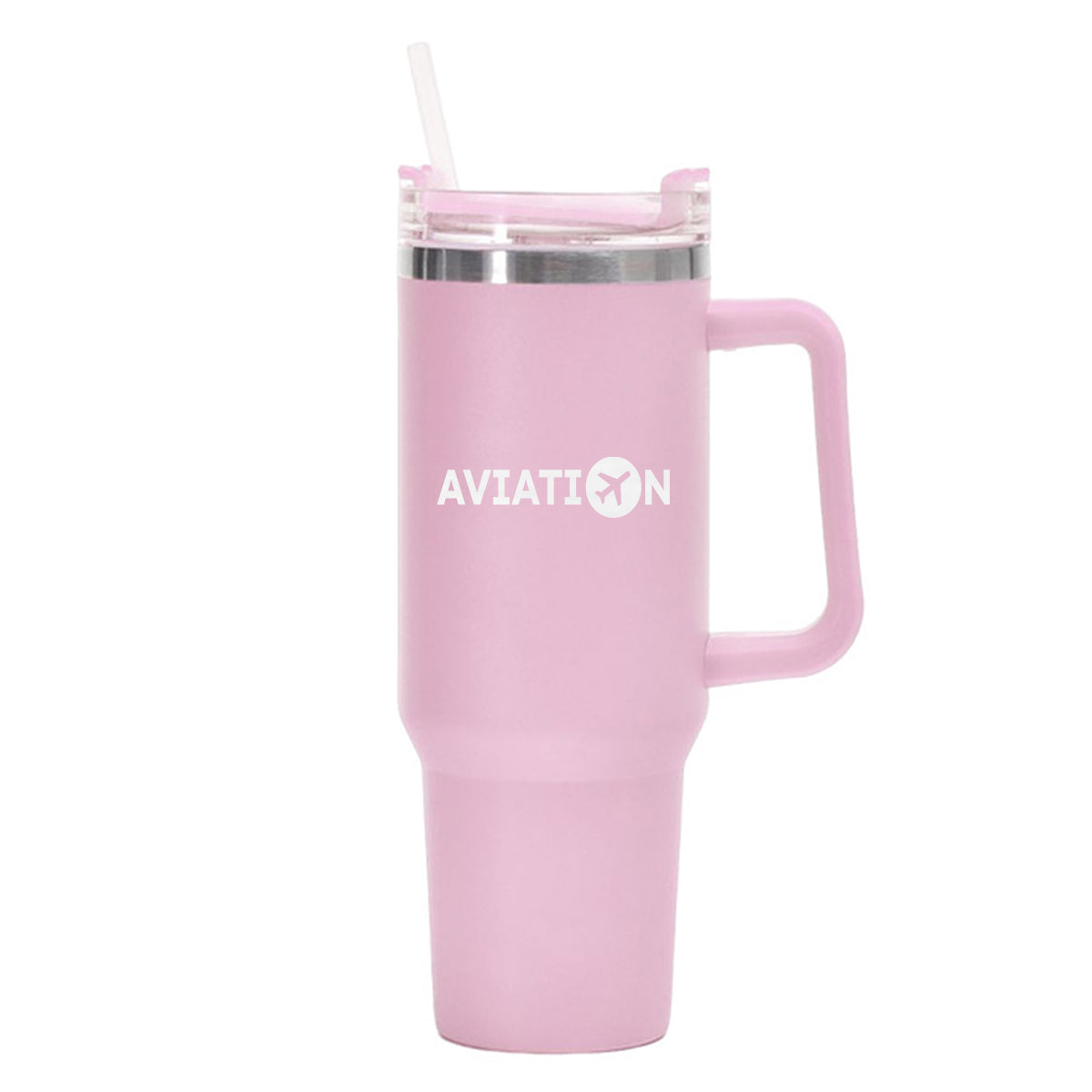 Aviation Designed 40oz Stainless Steel Car Mug With Holder