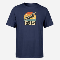 Thumbnail for Retro Fighter Jet F15 Design Super Quality T-Shirts