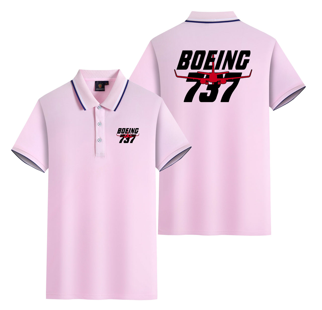 Amazing Boeing 737 Designed Stylish Polo T-Shirts (Double-Side)