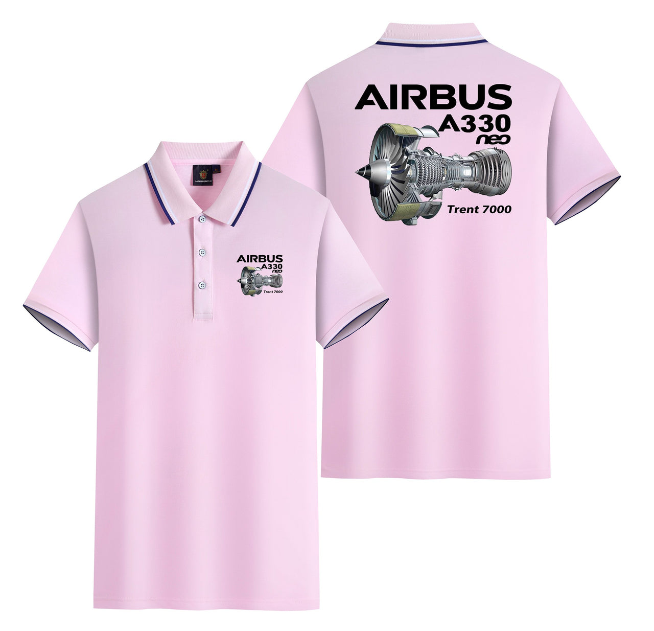 Airbus A330neo & Trent 7000 Designed Stylish Polo T-Shirts (Double-Side)