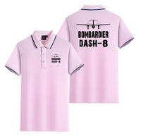 Thumbnail for Bombardier Dash-8 & Plane Designed Stylish Polo T-Shirts (Double-Side)