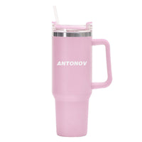 Thumbnail for Antonov & Text Designed 40oz Stainless Steel Car Mug With Holder