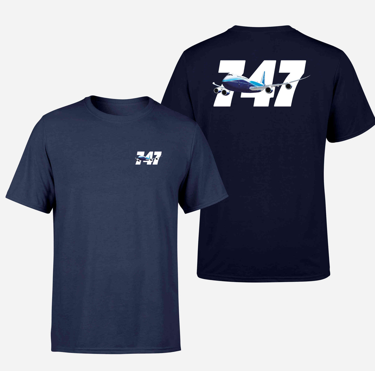 Super Boeing 747 Designed Double-Side T-Shirts