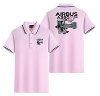 Thumbnail for Airbus A350 & Trent Wxb Engine Designed Stylish Polo T-Shirts (Double-Side)