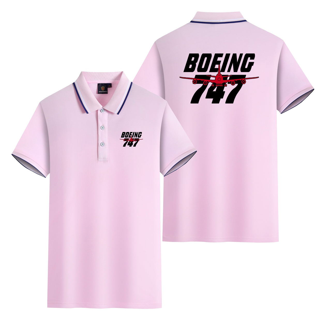 Amazing Boeing 747 Designed Stylish Polo T-Shirts (Double-Side)