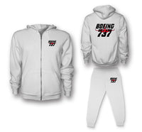 Thumbnail for Amazing Boeing 737 Designed Zipped Hoodies & Sweatpants Set