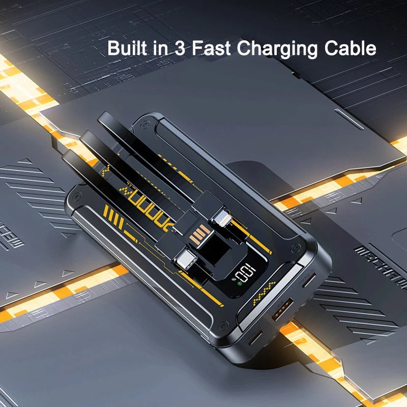 20000mAh PD22.5W Power Bank: Super Fast Charging (With Cable)