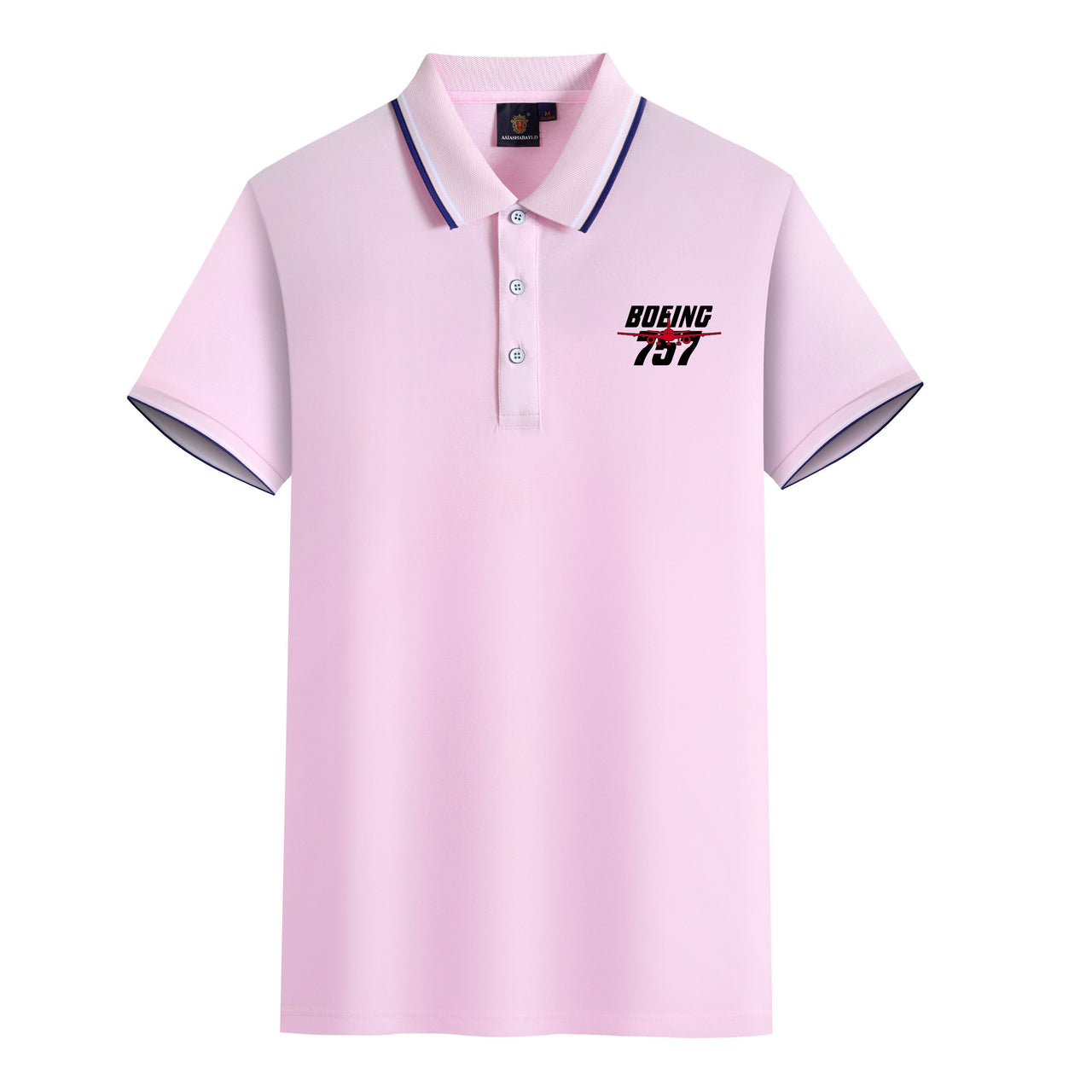 Amazing Boeing 757 Designed Stylish Polo T-Shirts