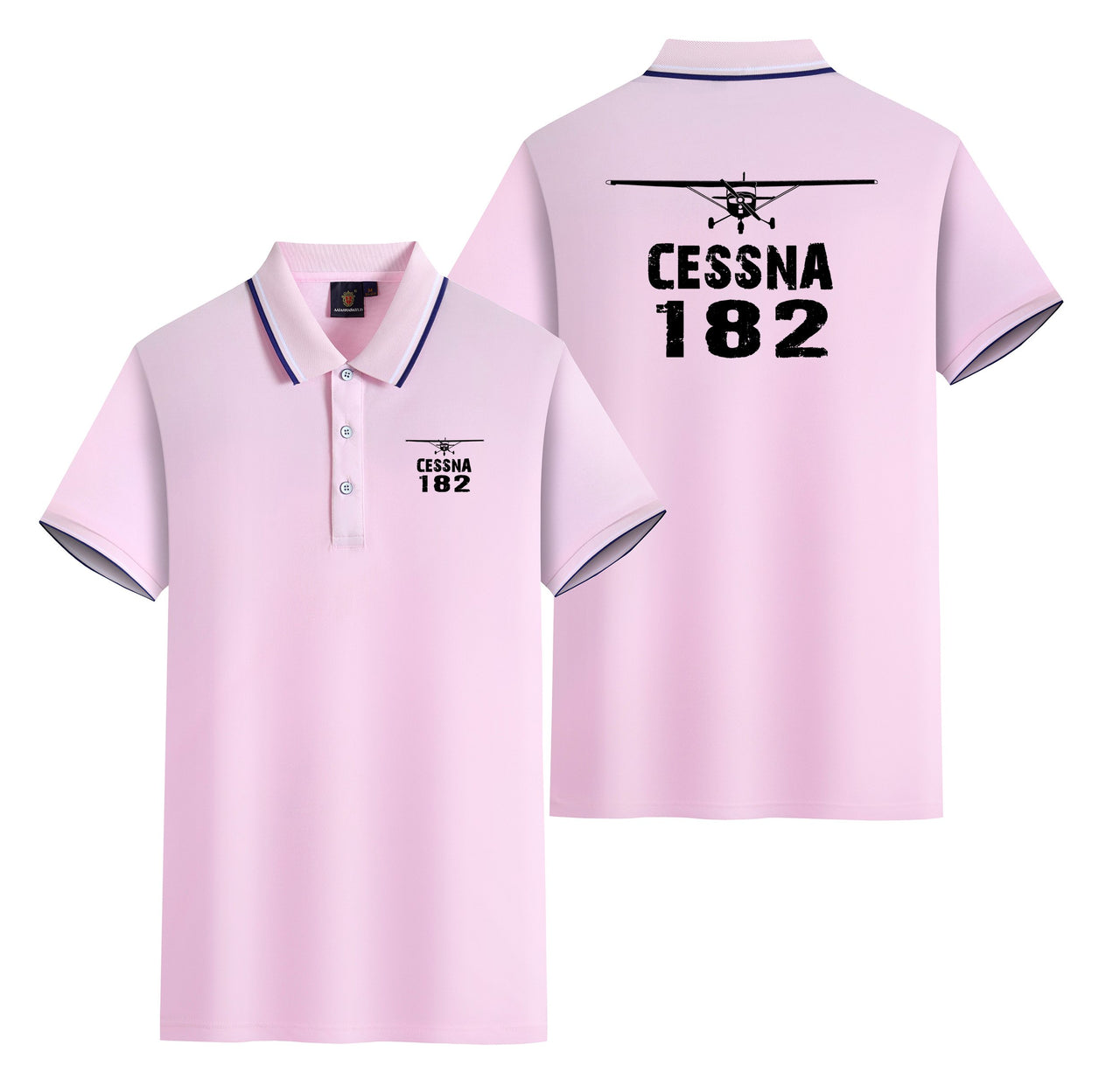 Cessna 182 & Plane Designed Stylish Polo T-Shirts (Double-Side)