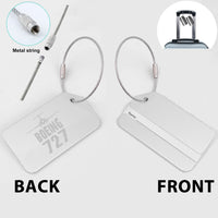 Thumbnail for Boeing 727 & Plane Designed Fashion Metal Luggage Tags
