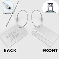 Thumbnail for Amazing Airbus A220 Designed Fashion Metal Luggage Tags